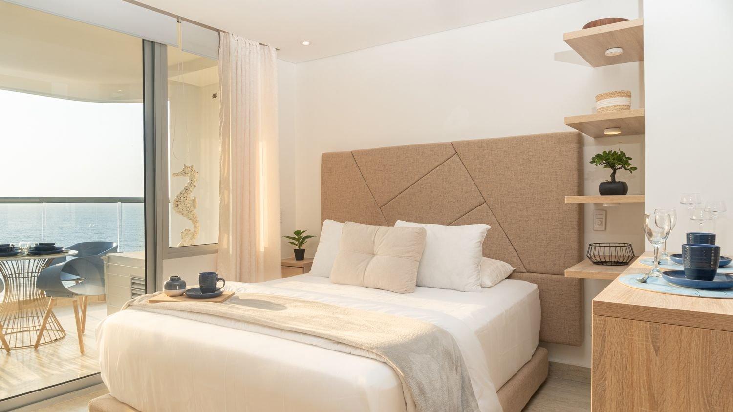 Apartamento Cb1319 10min Centro-vista Al Mar-balconpriv Cartagena